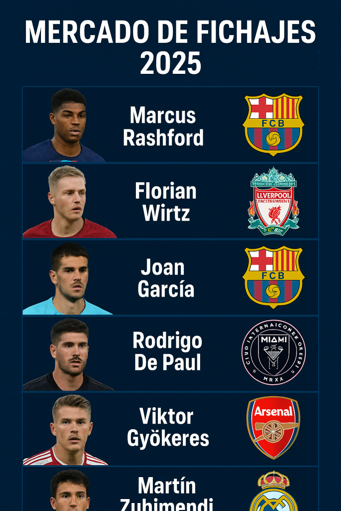 mercado de fichajes 2025 –  parte 1