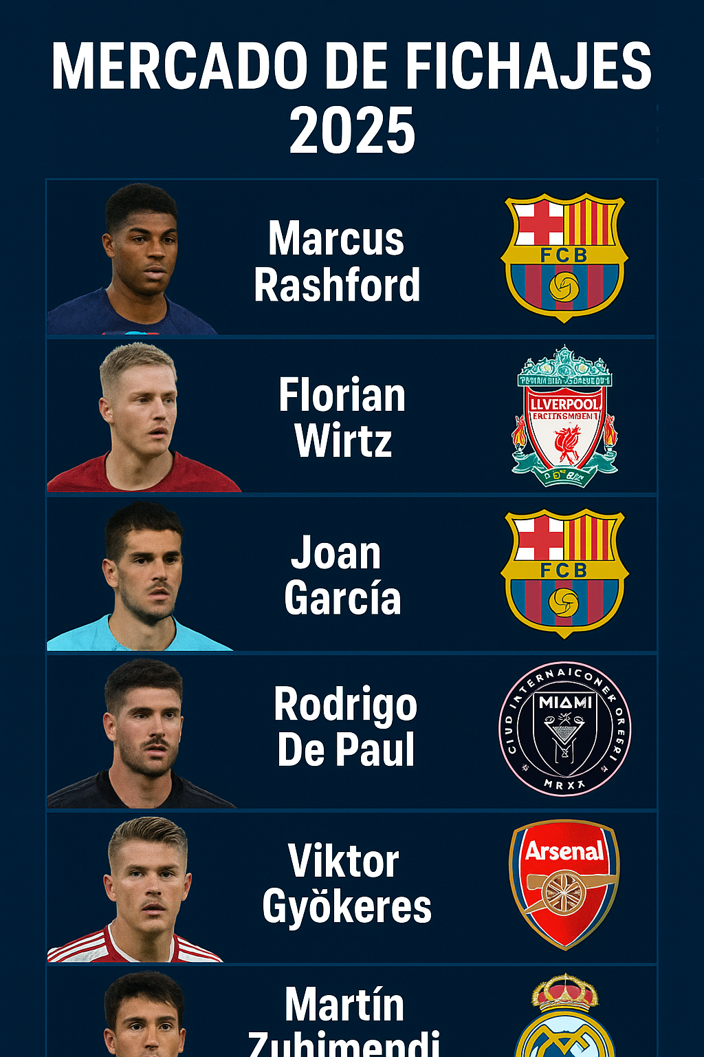 mercado de fichajes 2025 –  parte 1